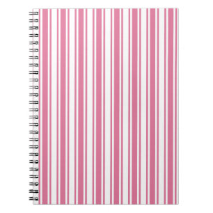 Roze en witte snoepjes strepen notitieboek