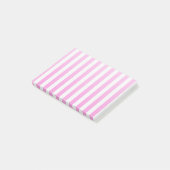 Roze en witte snoepjes strepen post-it® notes (Schuin)