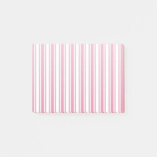 Roze en witte snoepjes strepen post-it® notes