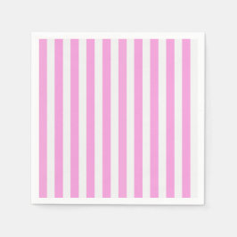 Roze en witte snoepjes strepen servet