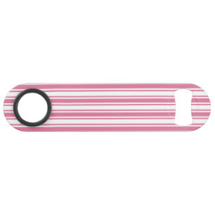Roze en witte snoepjes strepen speed flessenopener