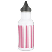Roze en witte snoepjes strepen waterfles  (Links)