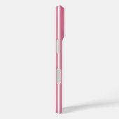 Roze en witte snoepstrepen Case-Mate iPhone case (Achterkant / Rechts)