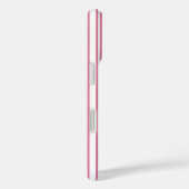 Roze en witte snoepstrepen Case-Mate iPhone case (Achterkant / Rechts)