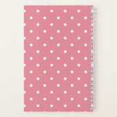 Roze en Witte Speelse Notitieboek (Achterkant)