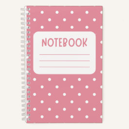 Roze en Witte Speelse Notitieboek