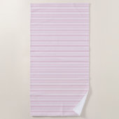 Roze en witte spelden strandlaken (Voorkant)