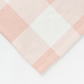 Roze en witte speldenstang fleece deken (Hoek)