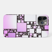 Roze en Witte Square Dance iPhone/iPad Hoesje (Achterkant (horizontaal))