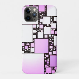 Roze en Witte Square Dance iPhone/iPad Hoesje