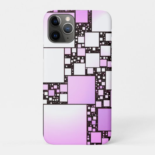 Roze en Witte Square Dance iPhone/iPad Hoesje (Achterkant)