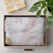 Roze en witte steen met Gold Glitter Agate Tissuepapier (Geschenk)