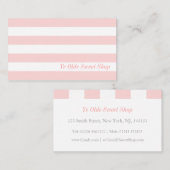  roze en witte stijl - Visitekaartje (Voorkant / Achterkant)