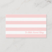  roze en witte stijl - Visitekaartje (Voorkant)
