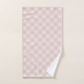 Roze en witte Stippen Bad Handdoek (Handdoek)