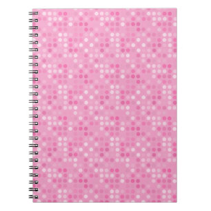 roze en witte stippen notitieboek