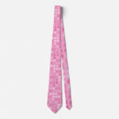 roze en witte stippen stropdas (Voorkant)