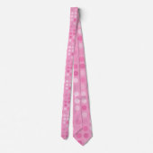 roze en witte stippen stropdas (Achterkant)