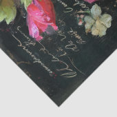 Roze en Witte Stockroos Decoupage Tissuepapier (Detail)