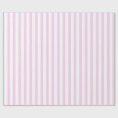 Roze en witte streep cadeaupapier (Vlak)