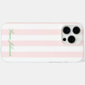 roze en witte streep Paris Geïnspireerd Case-Mate iPhone Case (Achterkant (horizontaal))