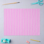 Roze en Witte Streep Patroon Tissuepapier (Craft)