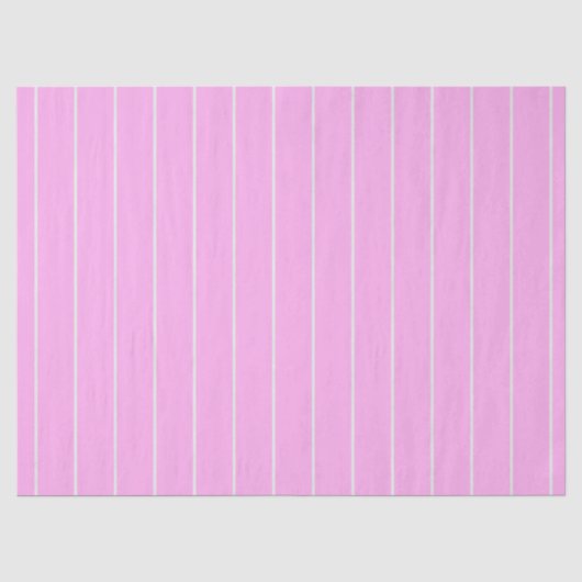Roze en Witte Streep Patroon Tissuepapier (Voorkant)