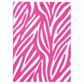 Roze en witte strepe patroon klembord (Achterkant)