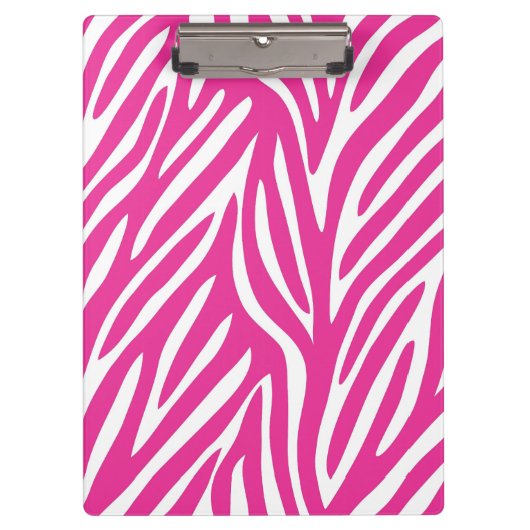 Roze en witte strepe patroon klembord (Voorkant)