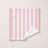 Roze en witte strepen bad handdoek (Wasdoekje)