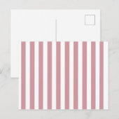 roze en witte strepen Briefkaart (Voorkant / Achterkant)