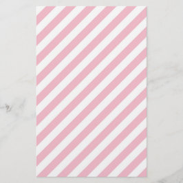 Roze en witte strepen briefpapier