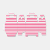 Roze en witte strepen Bruiloft Party Box Bedankdoosjes (Uitgevouwen)