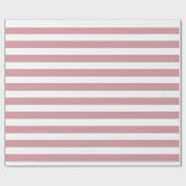 Roze en witte strepen cadeaupapier (Vlak)