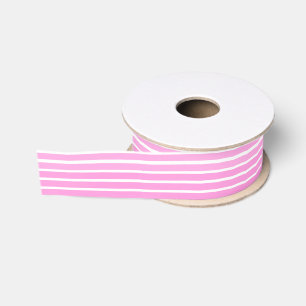 Roze en witte strepen grosgrain lint