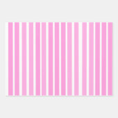 Roze en witte strepen inpakpapier vel (Voorkant)