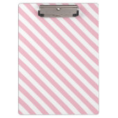Roze en witte strepen klembord (Voorkant)