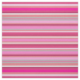 Roze en witte strepen, kleurrijk, stof