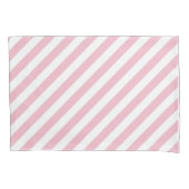 Roze en witte strepen kussensloop (Voorkant)