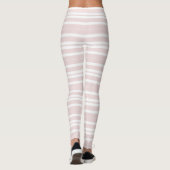 roze en witte strepen leggings (Achterkant)