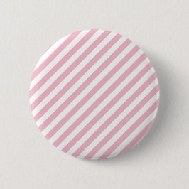 Roze en witte strepen ronde button 5,7 cm