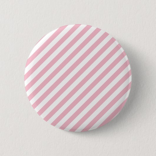 Roze en witte strepen ronde button 5,7 cm (Voorkant)