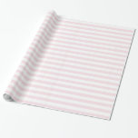 Roze en Witte Strepen Schattig Meisjesachtig Cadeaupapier<br><div class="desc">Roze en Witte Strepen Schattig Meisjesachtig Inpakpapier</div>