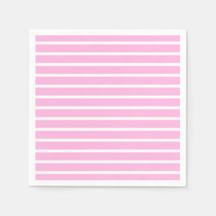Roze en witte strepen servet