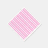 Roze en witte strepen servet (Hoek)