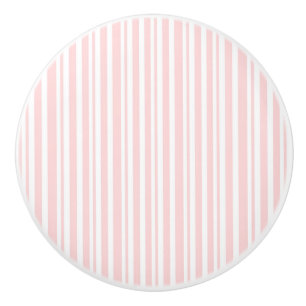 Roze en witte strepen Striped Bedroom Dresser Keramische Knop