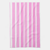 Roze en witte strepen theedoek (Verticaal)
