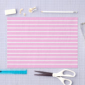 Roze en witte strepen tissuepapier (Craft)