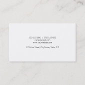 Roze en witte strepen visitekaartje (Achterkant)