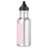 Roze en witte strepen waterfles (Rechts)